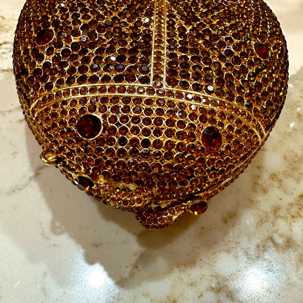 Swarovski Elements Sparkling Gold & Ruby Red Lady… - image 3